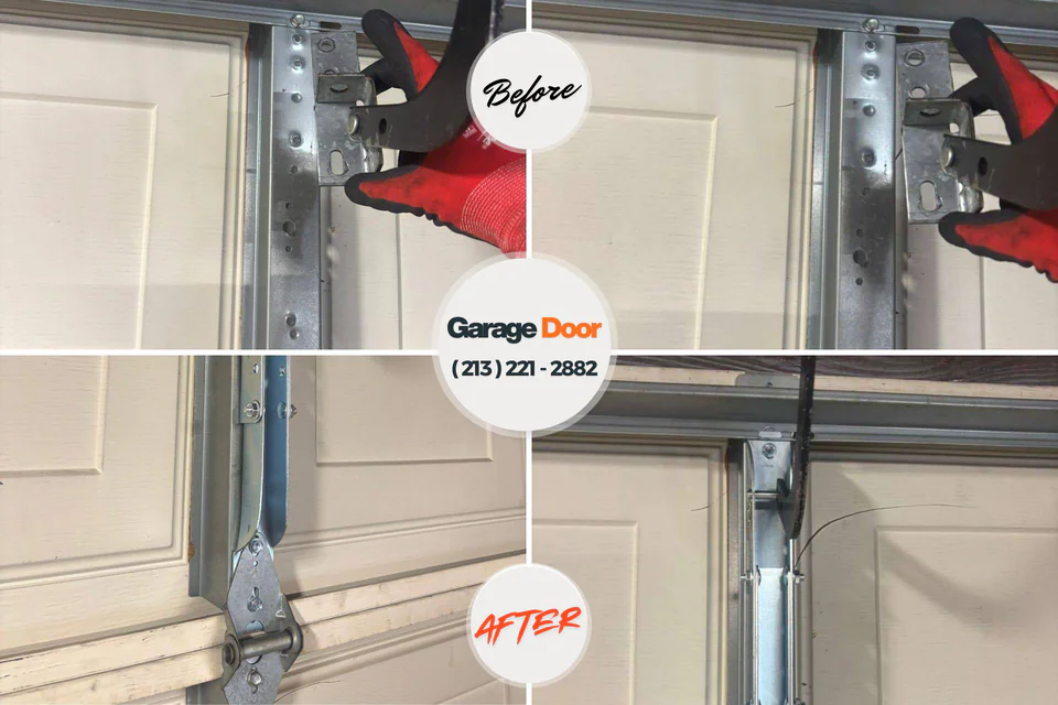 Before and after: garage door repair Fort Mohave, AZ